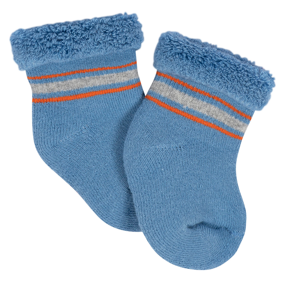 12-Pack Baby Boys Space Explorer Terry Wiggle Proof Socks, view 7