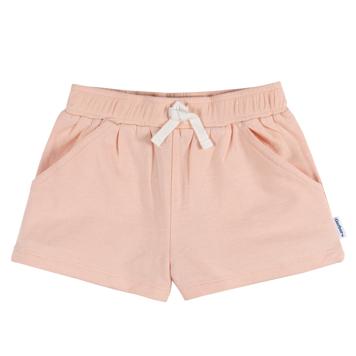 3-Pack Baby & Toddler Girls Grey/Pink/Black Knit Short, view 4