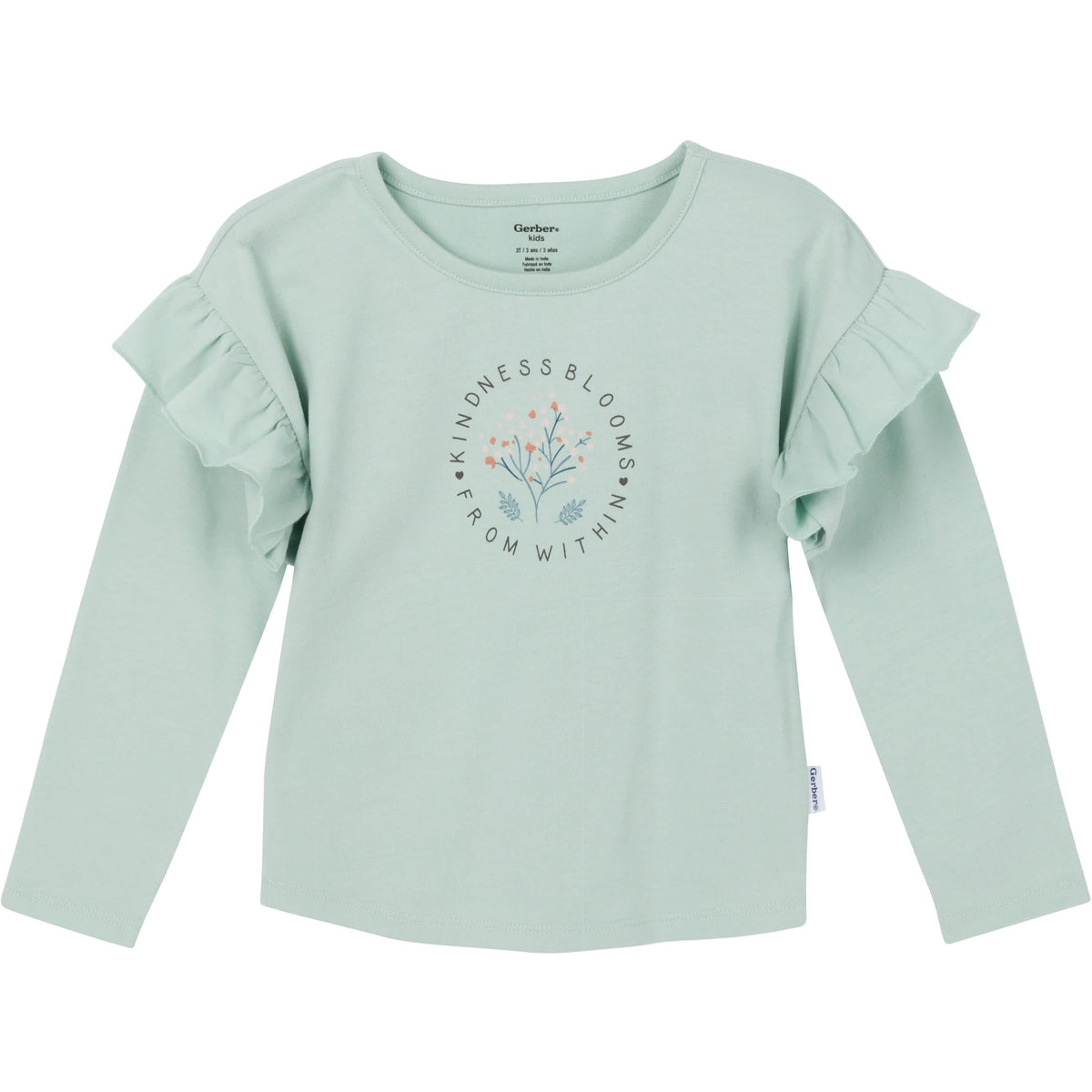 3-Piece Toddler Girls Pink/Brown Tops and Pants, view 4