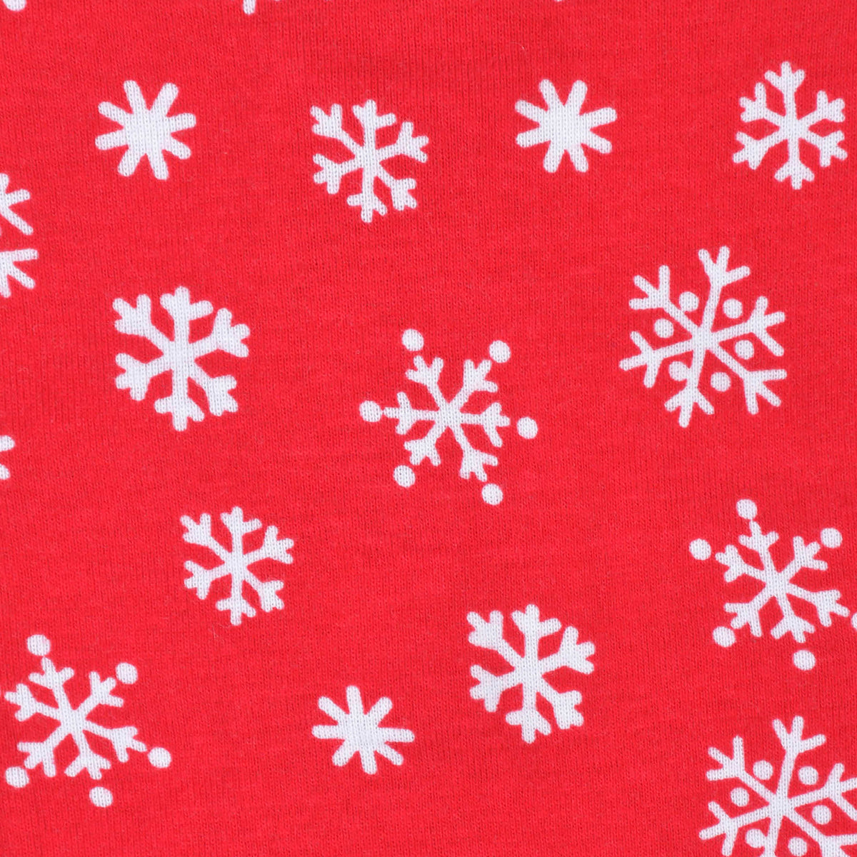 Baby Snowflake Snug Fit Footed Cotton Pajamas, view 5