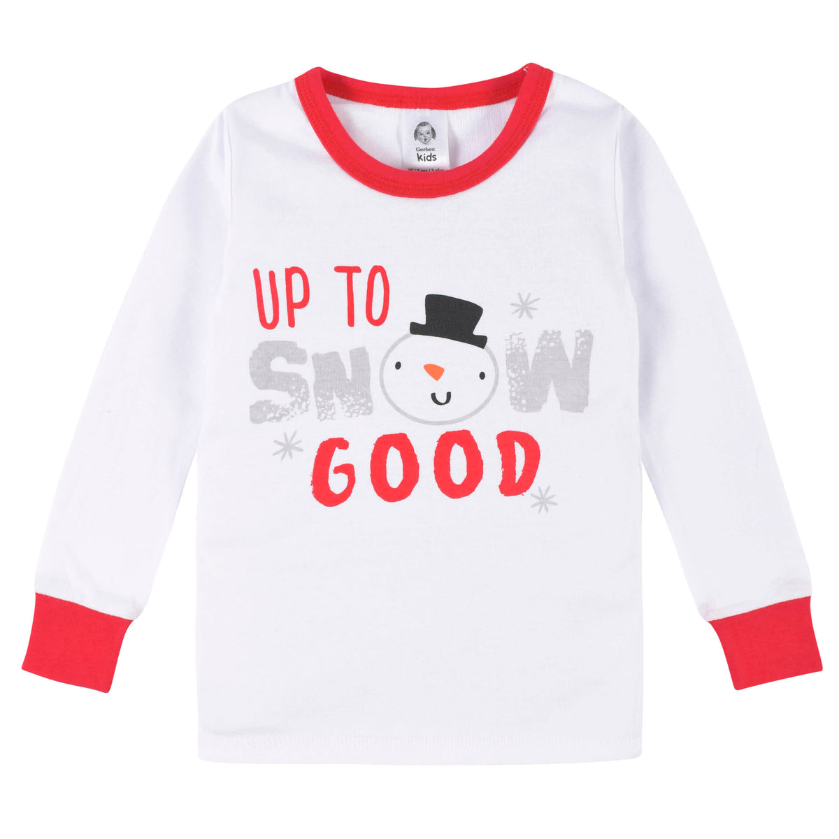 2-Piece Infant & Toddler Snowman Snug Fit Cotton Pajamas, view 2