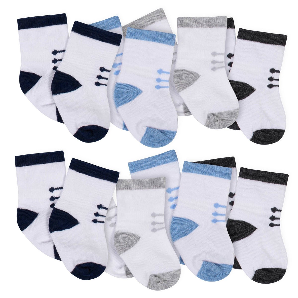 8-Pack Toddler Boys Boy Jersey Crew Socks