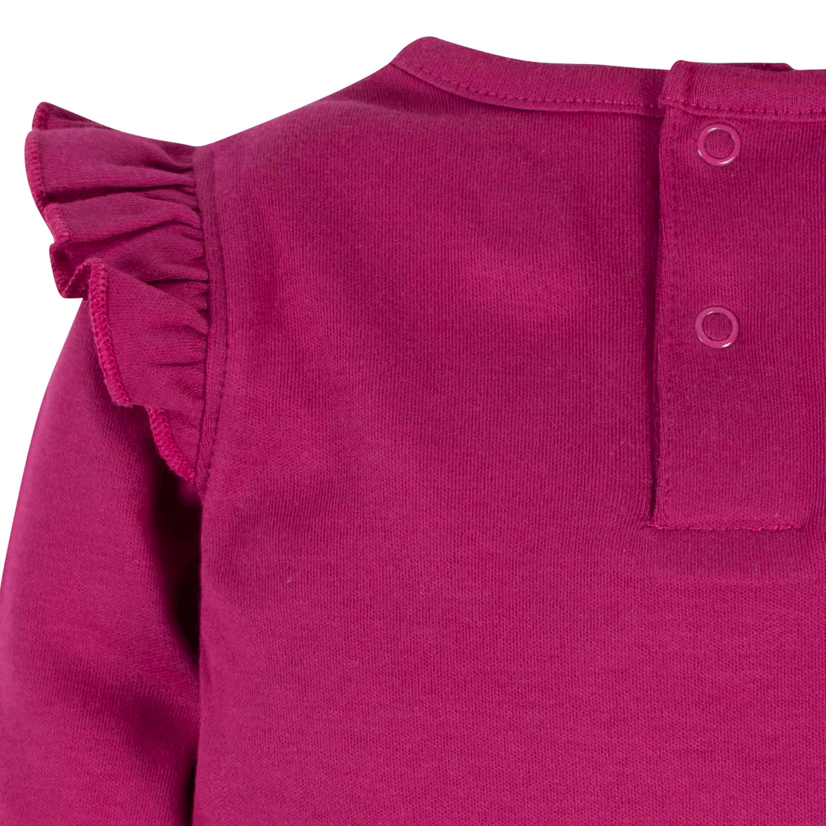 3-Piece Baby Girls Burgundy Garden Onesies Bodysuit, Pants & Headband Set, view 3