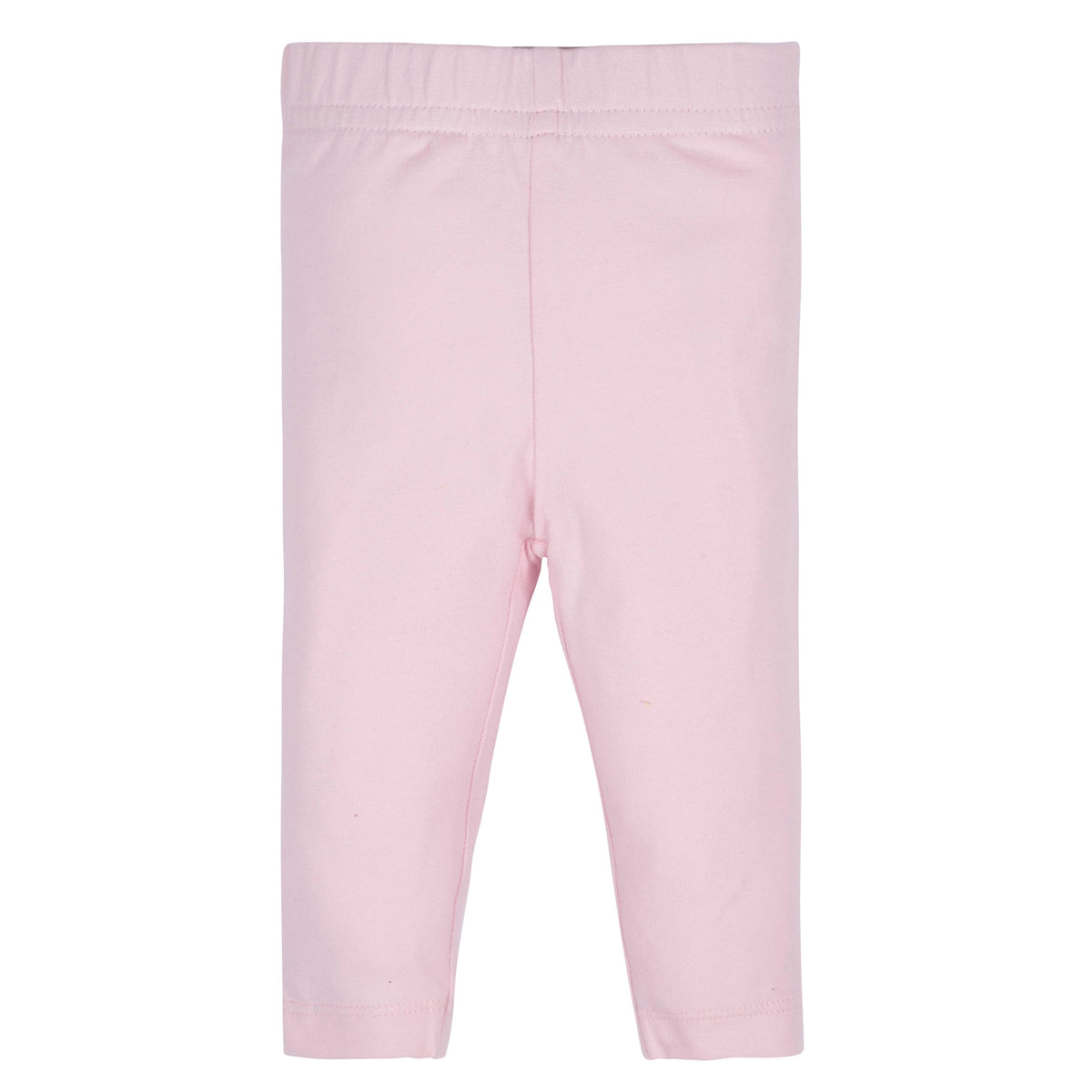 2-Pack Girls Pink Polka Dot and Grey Leggings, view 2