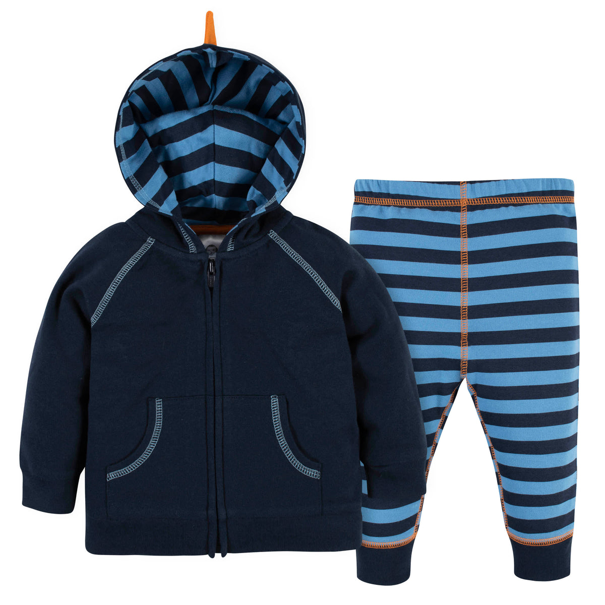 2-Piece Baby & Toddler Boys Dino Hoodie & Active Pant Set