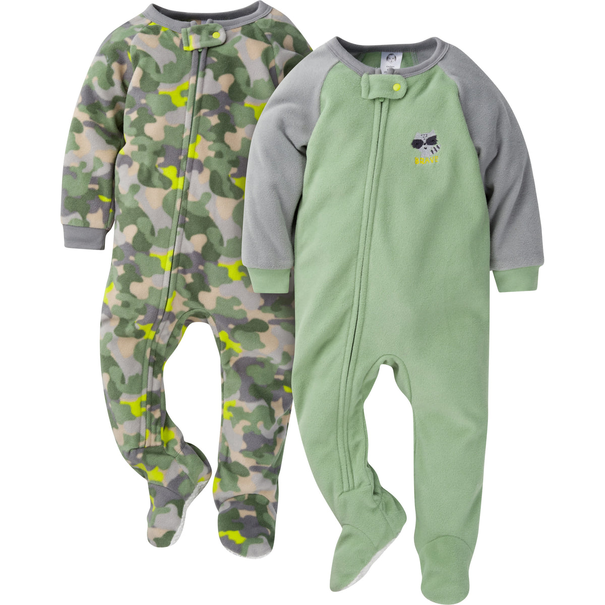 2-Pack Baby & Toddler Boys Camo Fleece Pajamas