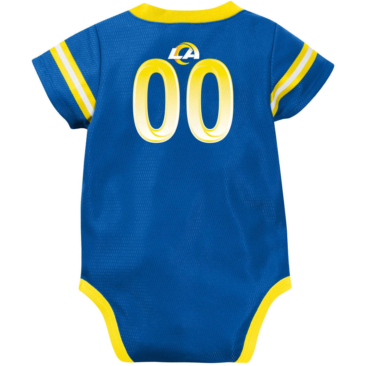 Baby Boys Rams Short Sleeve Jersey Bodysuit, view 2
