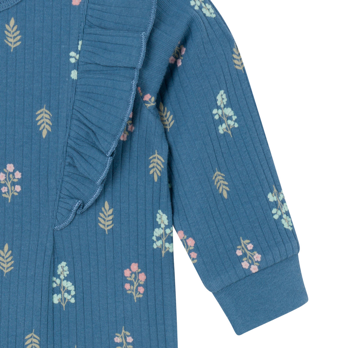 Baby Girls Garden Floral Romper, view 3
