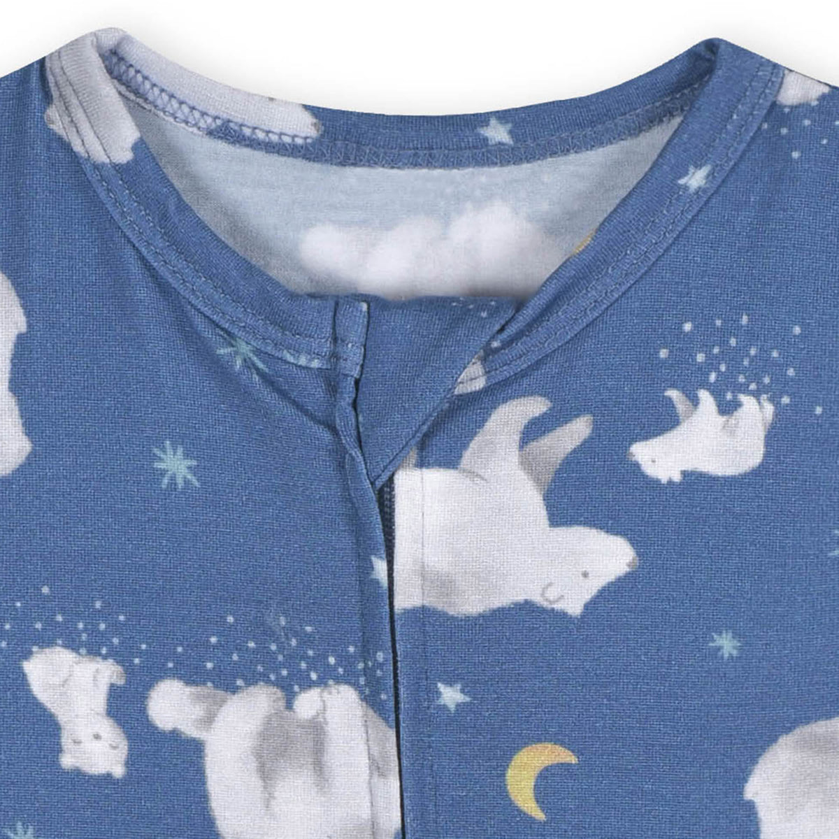 Baby Polar Night Buttery Soft Viscose Made from Eucalyptus Snug Fit Romper, view 3