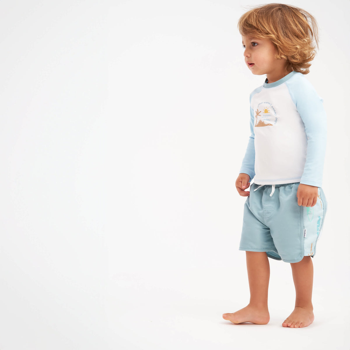 2-Piece Baby & Toddler Boys Surf Rashguard Set, view 4