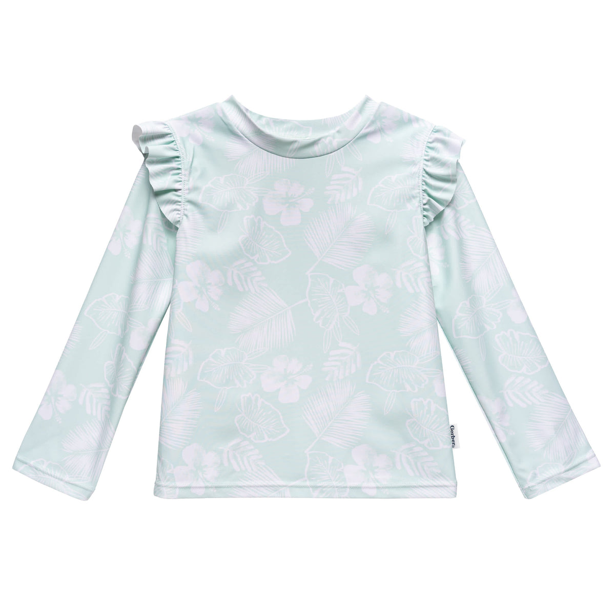 2-Piece Infant & Toddler Girls Tropical Rashguard & Swimsuit Bottom, view 2