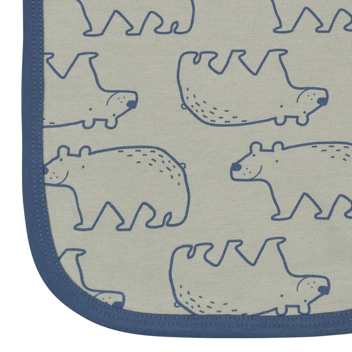 4-Pack Baby Boys Bear Burp Cloths, view 5