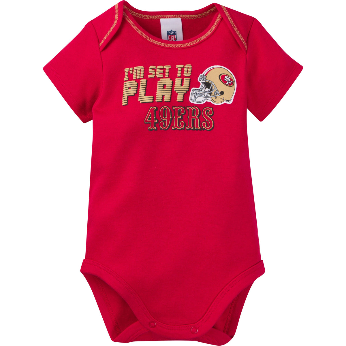 3-Piece Baby Boys 49ers Bodysuit, Sleep 'N Play, & Cap Set, view 2