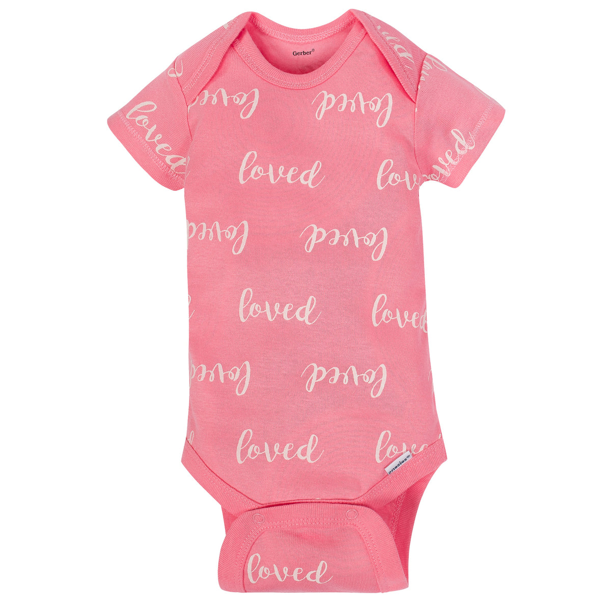 5-Pack Organic Baby Girls Floral Onesies Bodysuits, view 2