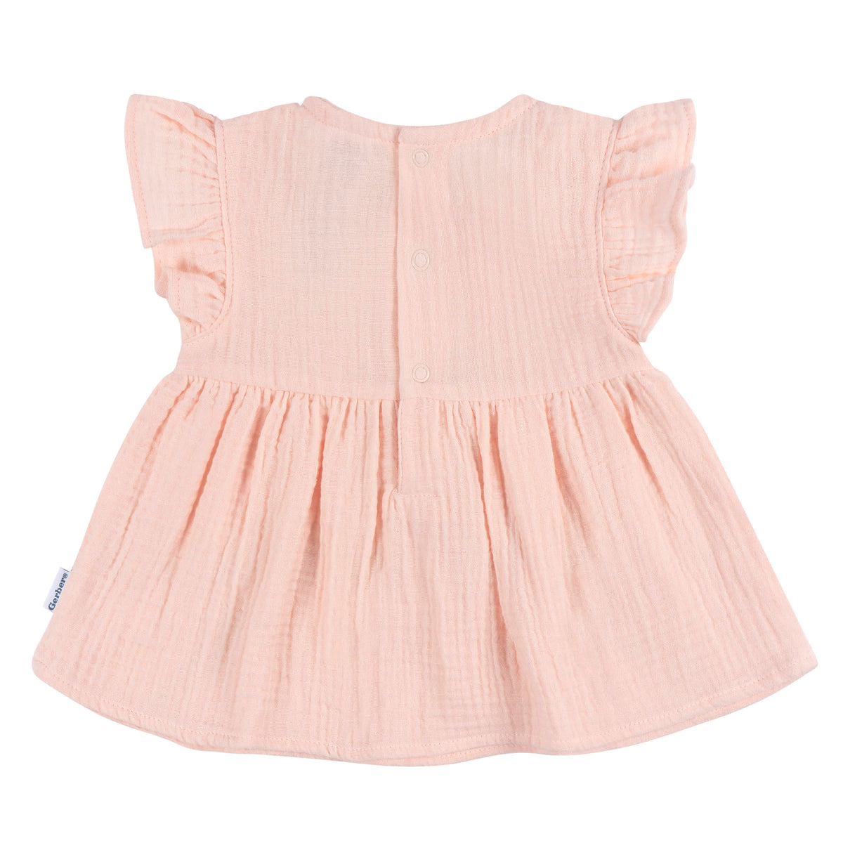 2-Piece Baby Girls Blush Tunic and Diaper Cover, view 4