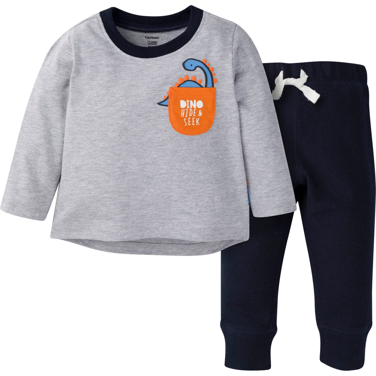 2-Piece Baby & Toddler Boys Dinosaurs Long Sleeve Shirt & Jogger Pants Set