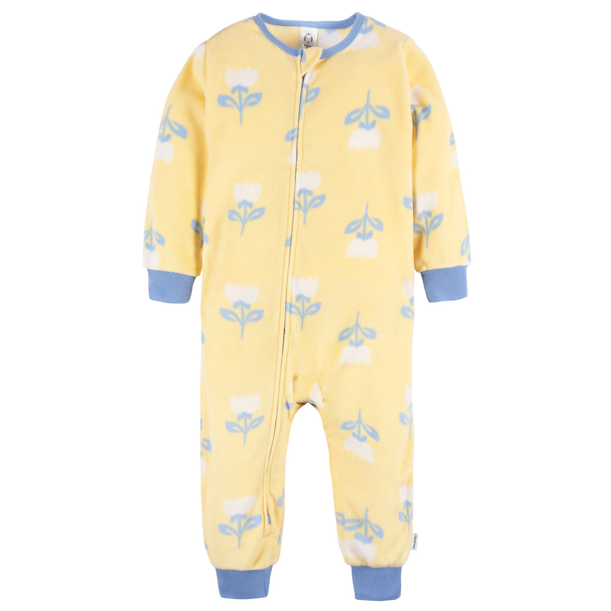 3-Pack Infant & Toddler Girls Multi Floral Footless Fleece Pajamas, view 2