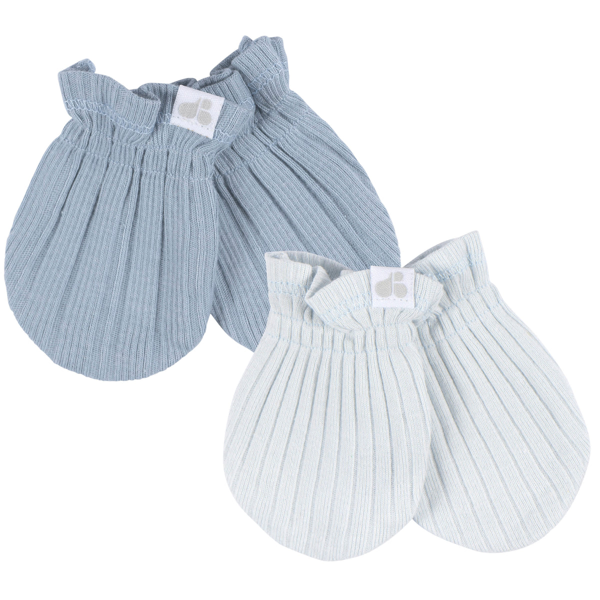 4-Piece Baby Boys Blue Hat and Mitten Set, view 3