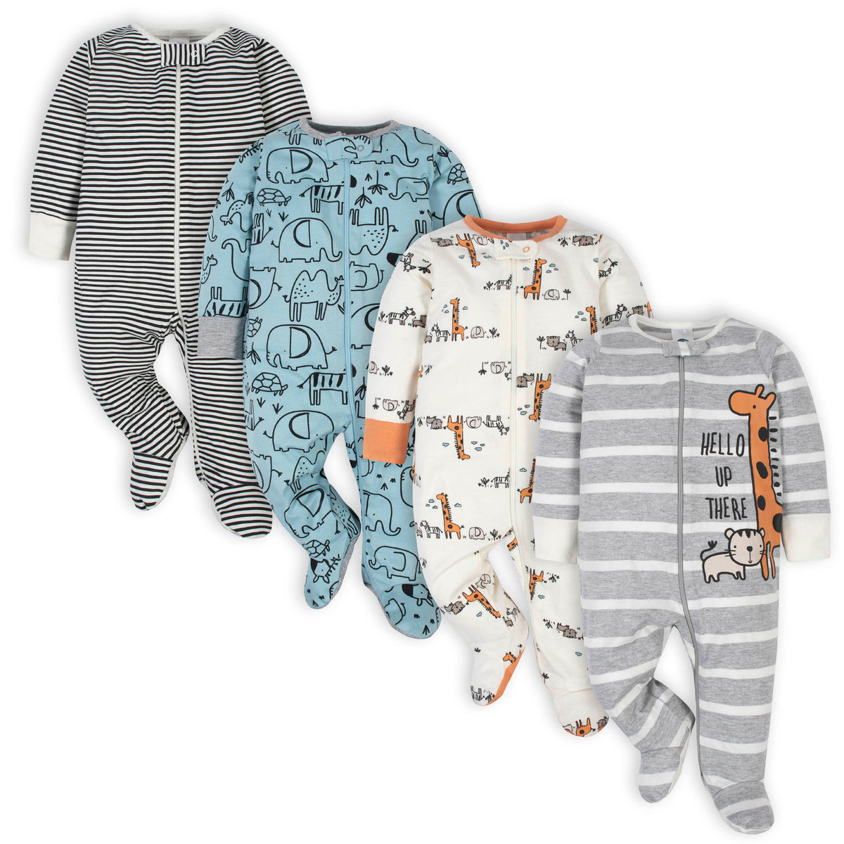 4-Pack Baby Boys Jungle Sleep 'n Plays