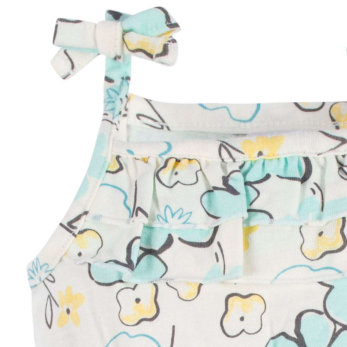 2-Pack Baby & Toddler Girls Bee Petals Tank Rompers, view 5