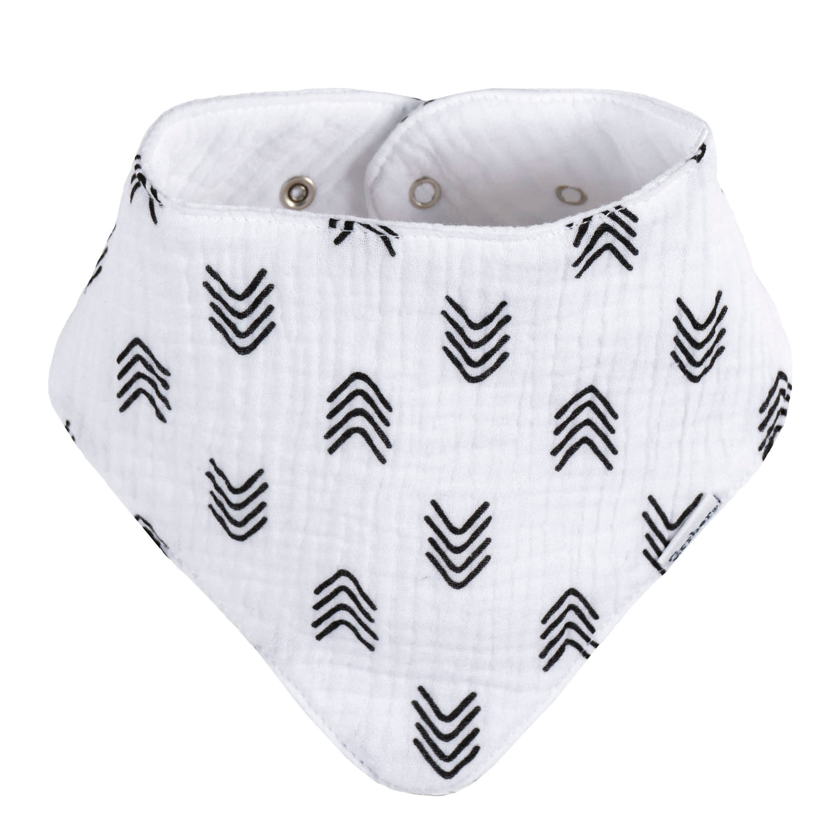 10-Pack Baby Neutral Multi White Muslin Bandana Bib, view 2