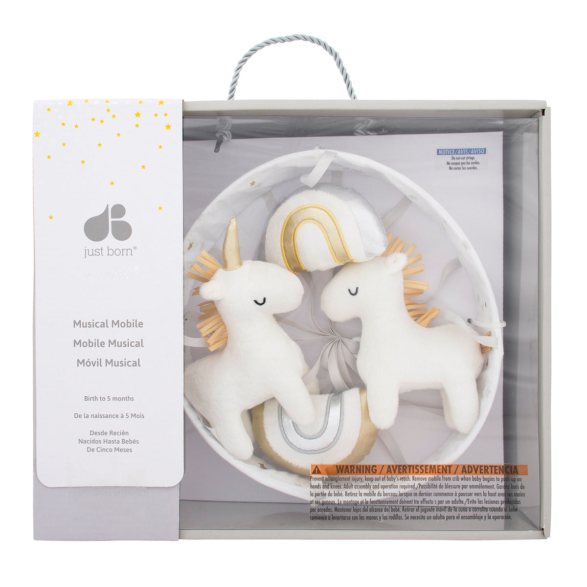 Baby Neutral Unicorns & Rainbows Mobile