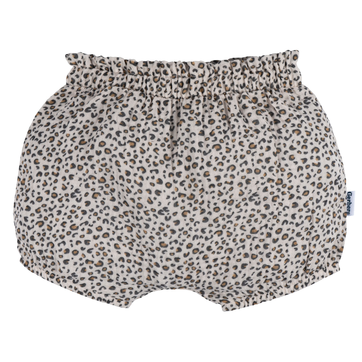3-Pack Baby Girls Pink/Leopard/Grey Gauze Bubble Short, view 4