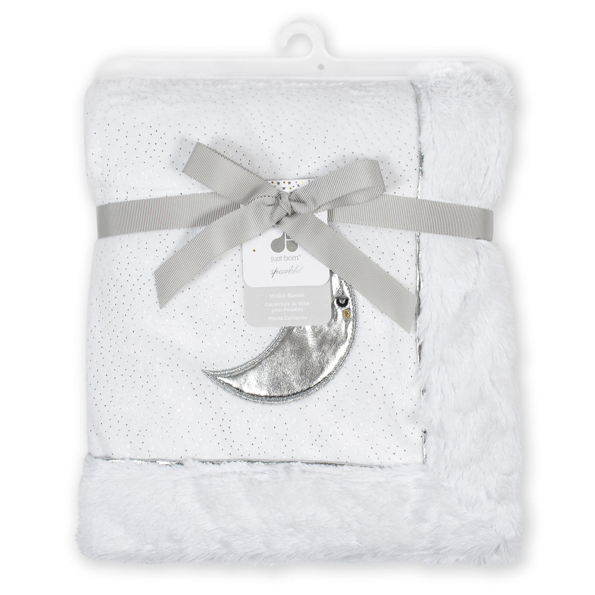Baby Neutral Moon Plush Blanket, view 2