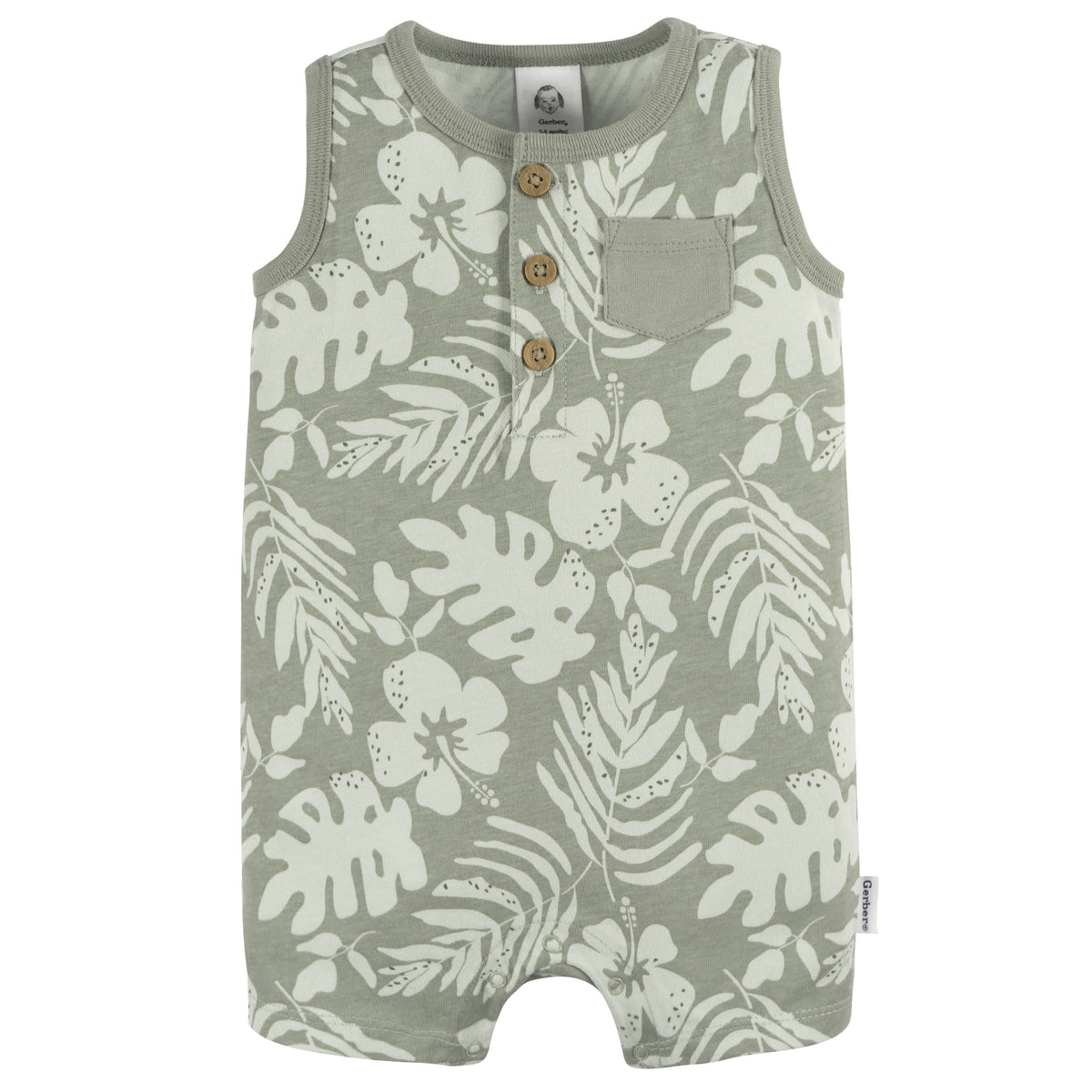 2-Pack Baby Boys Tropical Romper, view 5