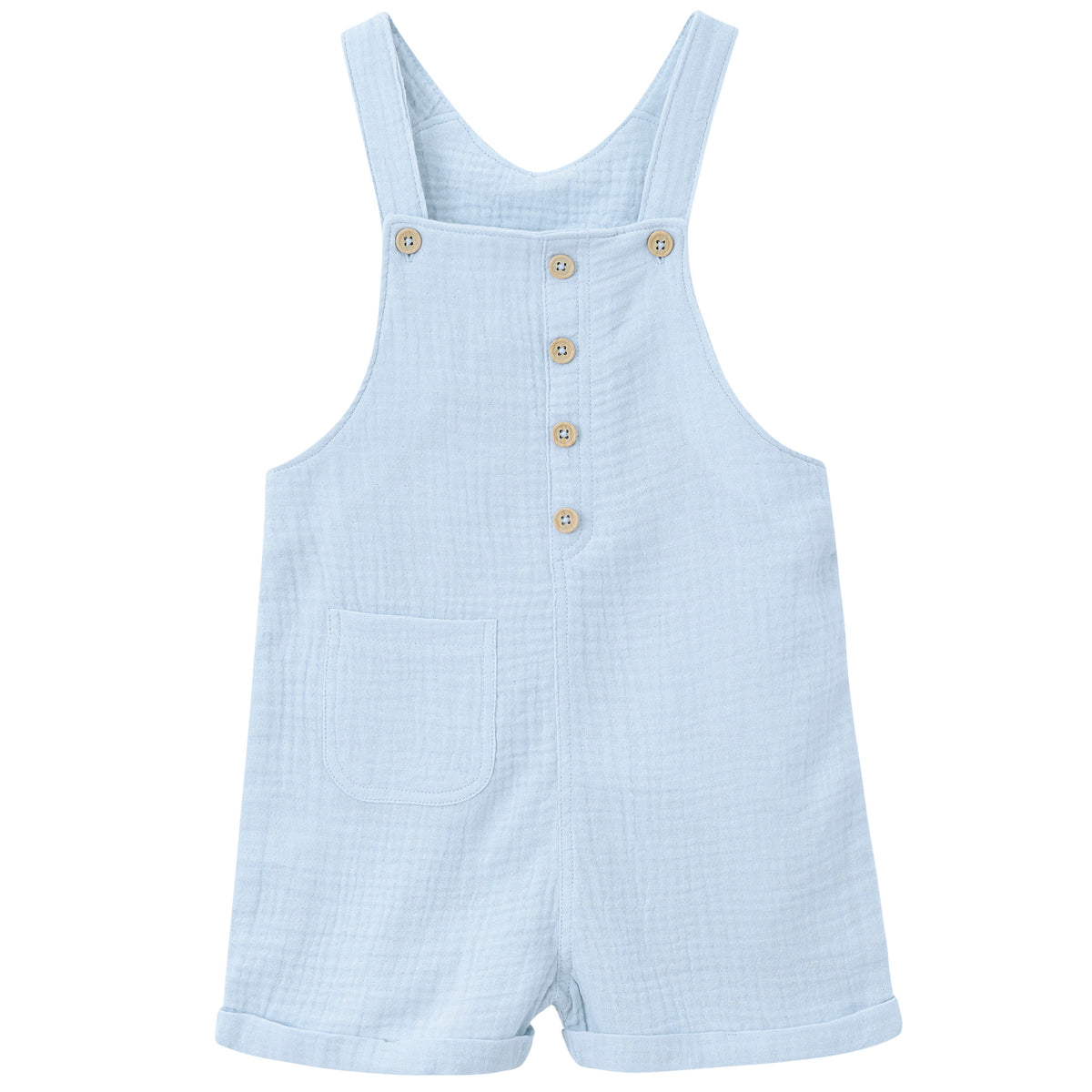 Infant & Toddler Blue Gauze Shortall