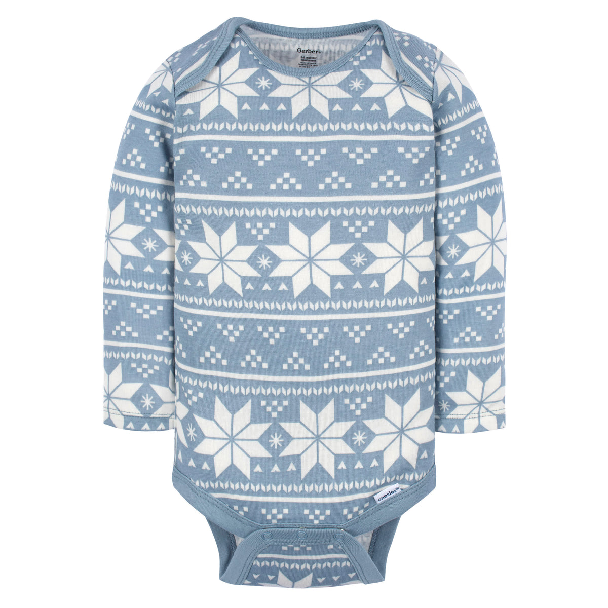 6-Pack Baby Boys Snow Much Fun Long Sleeve Onesies Bodysuits, view 5