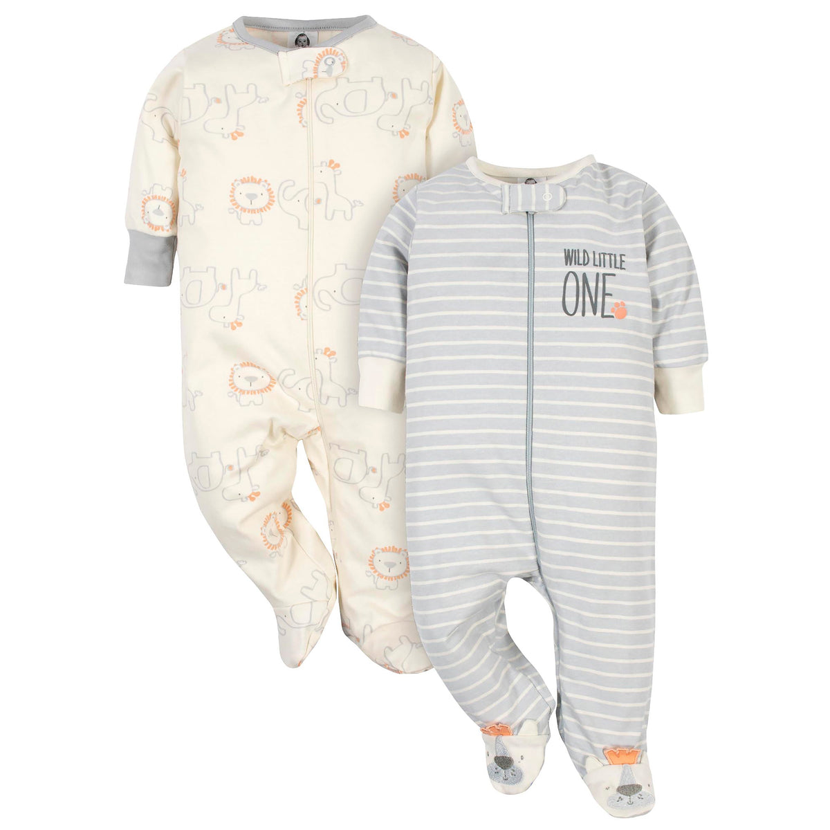 2-Pack Organic Baby Boys Lion Sleep 'N Plays