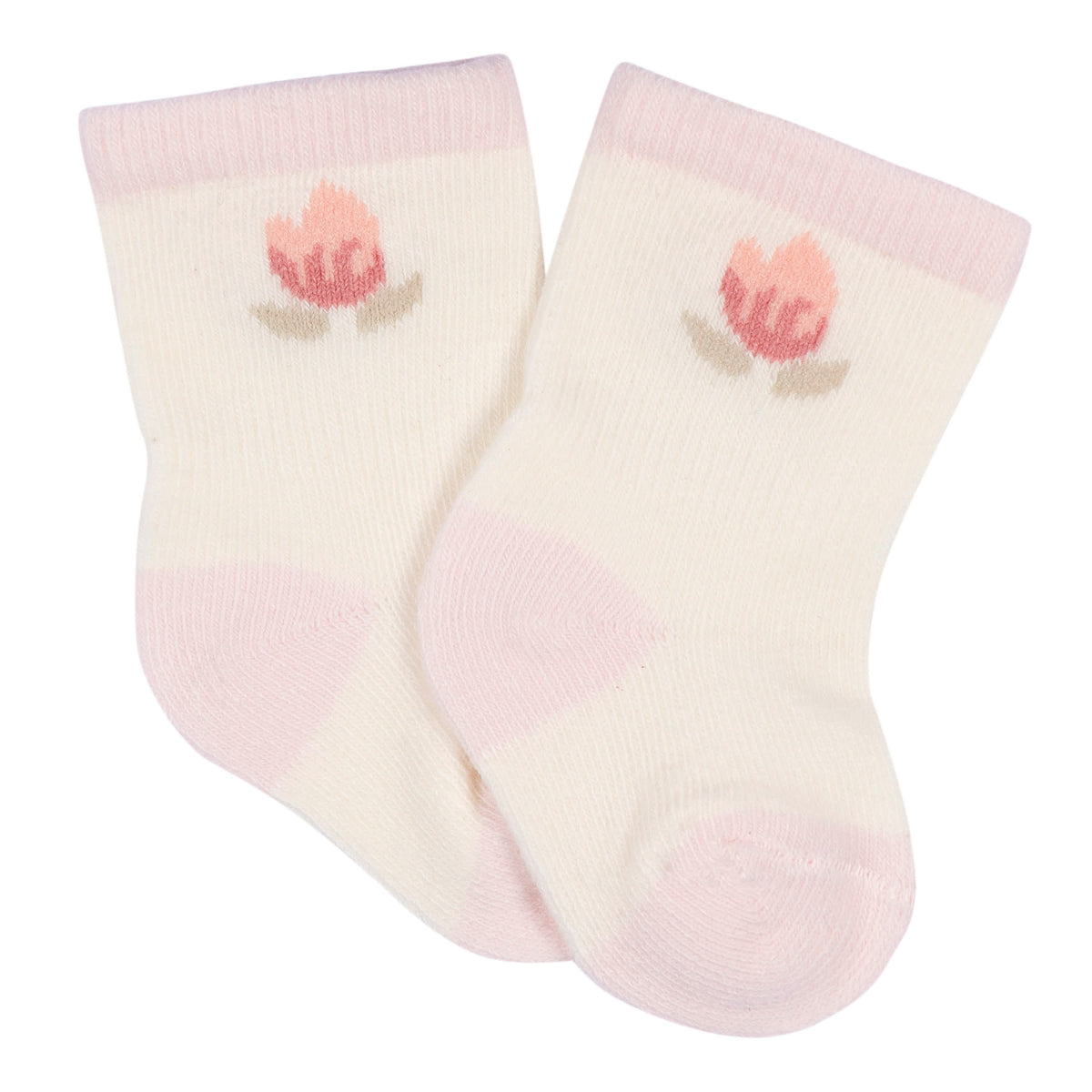6-Pack Baby Girls Appley Sweet Wiggle Proof Socks, view 7