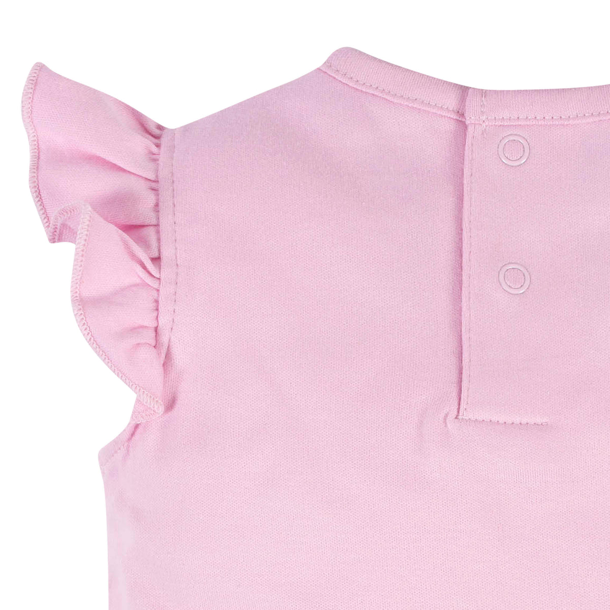 3-Piece Baby Girls Periwinkle Garden Onesies Bodysuit, Diaper Cover & Headband Set, view 3