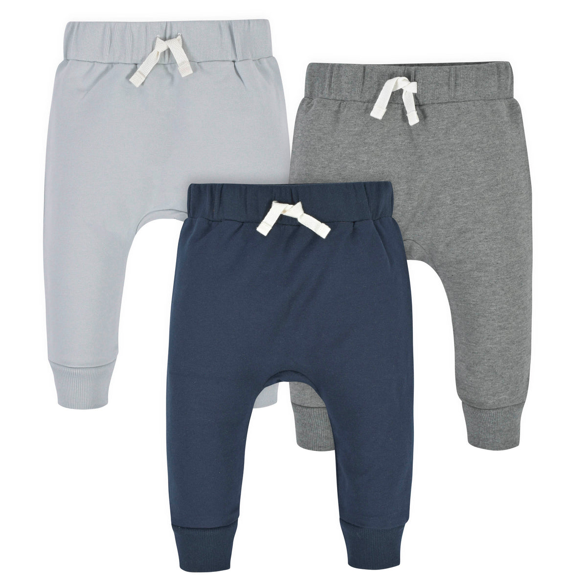 3-Pack Baby and Toddler Navy & Gray Premium Jogger