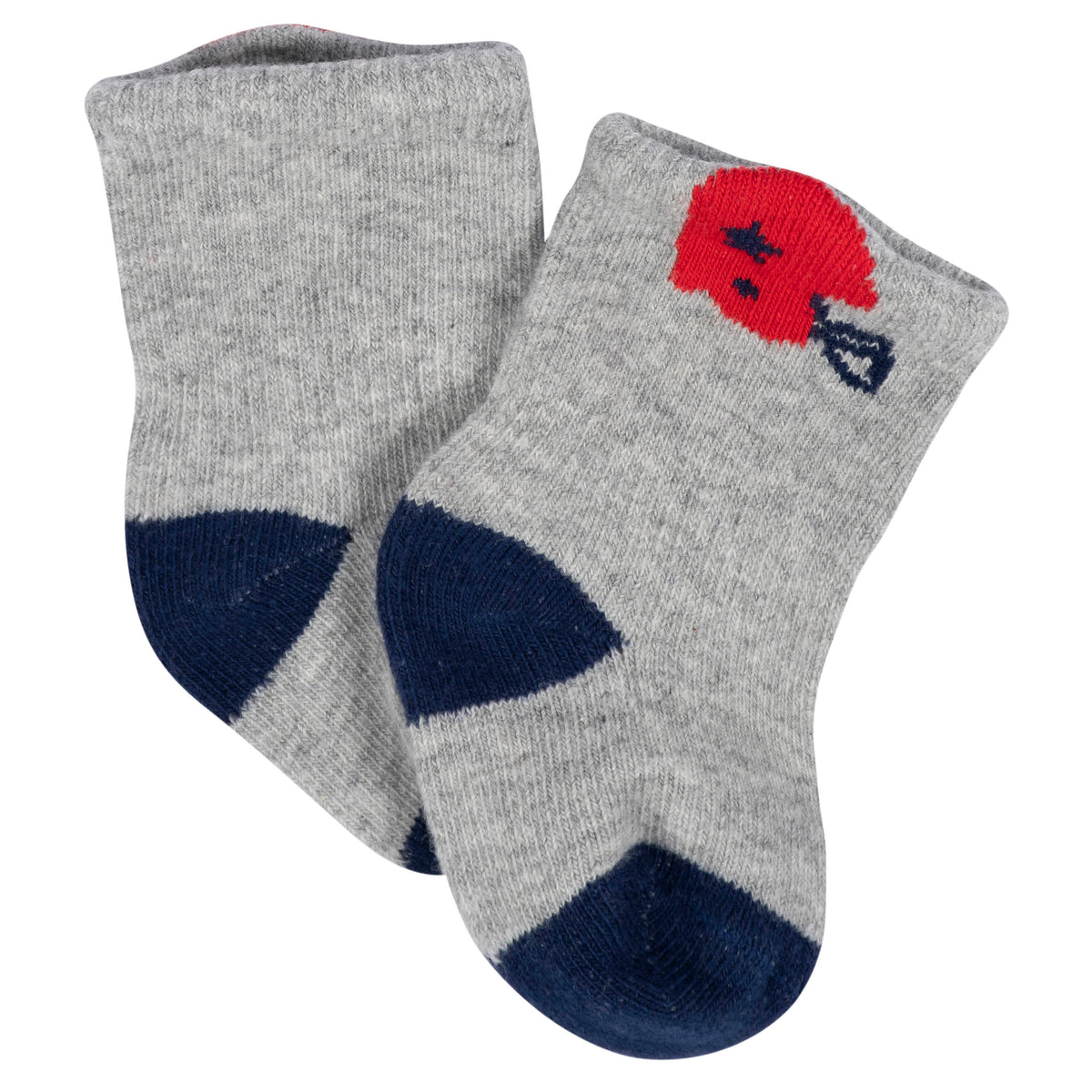 8-Pack Baby Boys All Star Jersey Wiggle Proof Socks, view 2