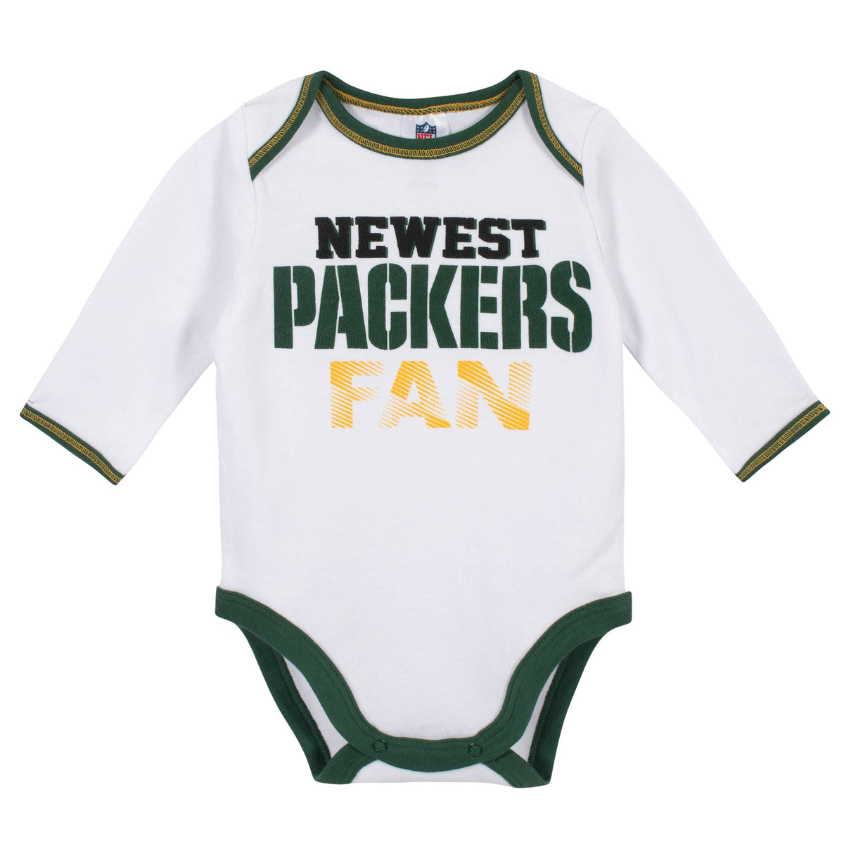 Baby Boys Green Bay Packers 3-Piece Bodysuit, Pant and Cap Set, view 2