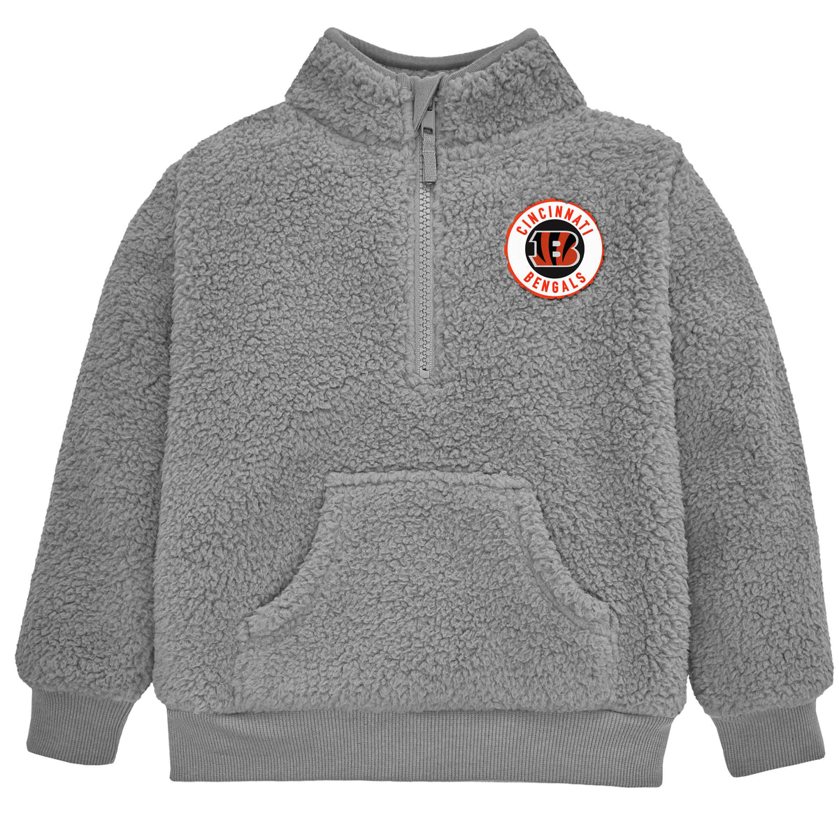 Infant & Toddler Boys Bengals 1/4 Zip Sherpa Top