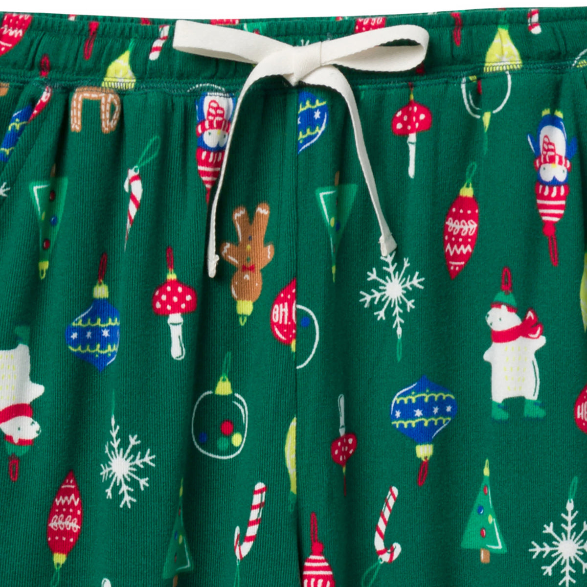 2-Piece Women's Ornaments Holiday Family Pajamas, view 5