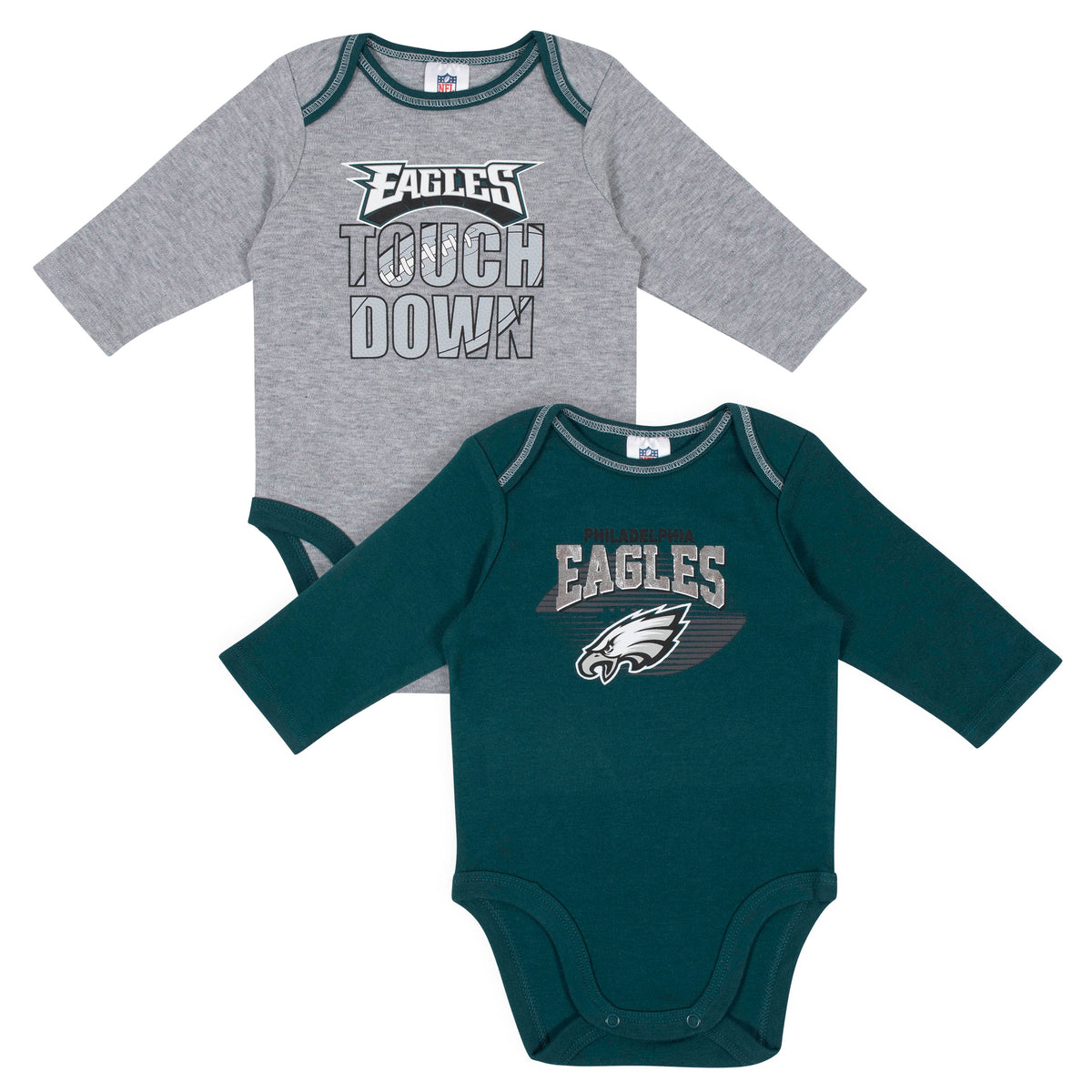 2-Pack Philadelphia Eagles Long Sleeve Bodysuits