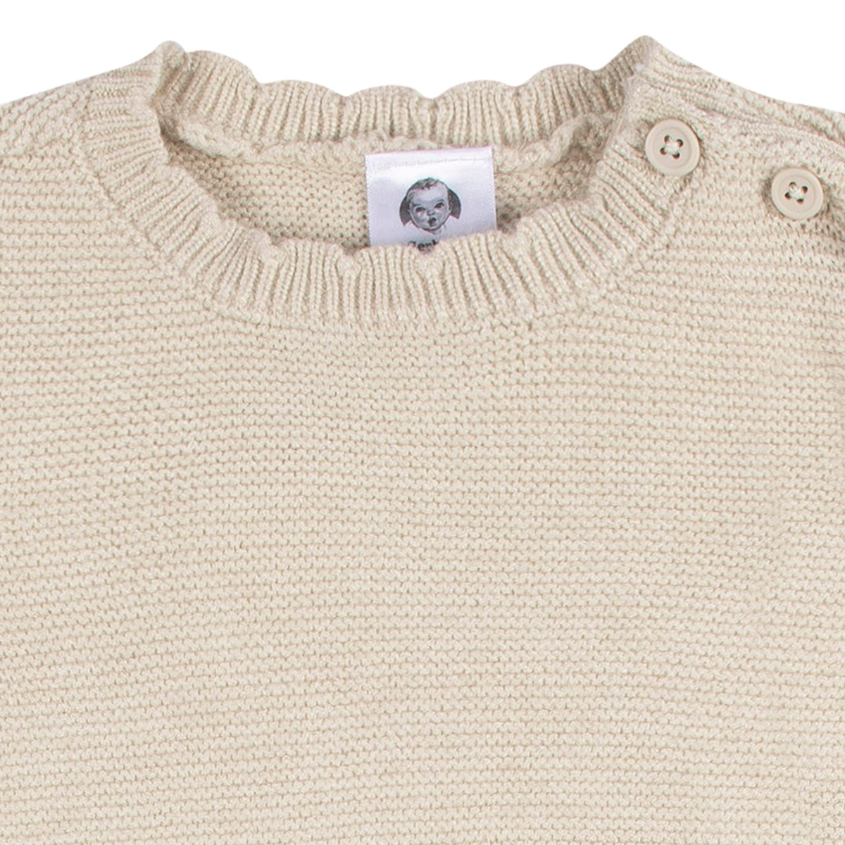 CASE of Baby Girls Deer Romper, close-up detail 3