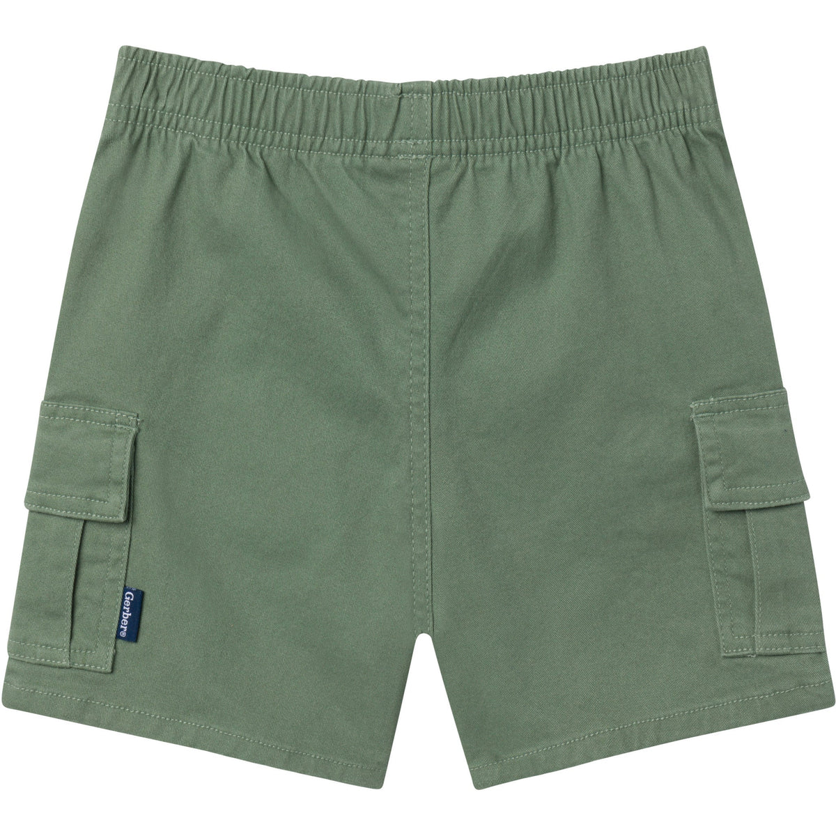 Infant & Toddler Boys Green Twill Shorts, additional view 1