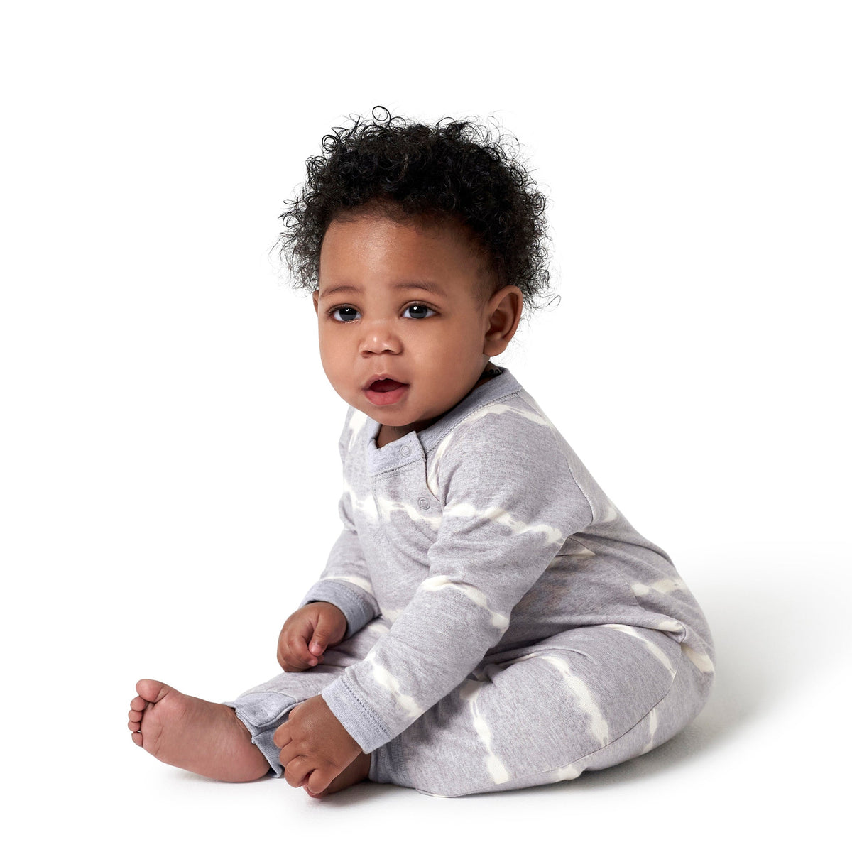 2-Pack Baby Boys Heather/Drk Grey Raglan Sleeve Romper, lifestyle photo 1