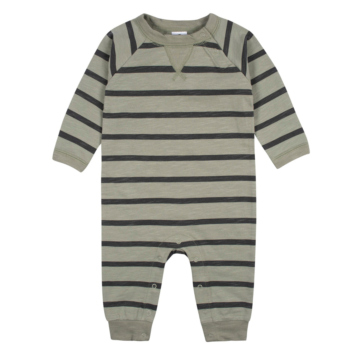 2-Pack Baby Boys Green Raglan Sleeve Romper, additional view 1