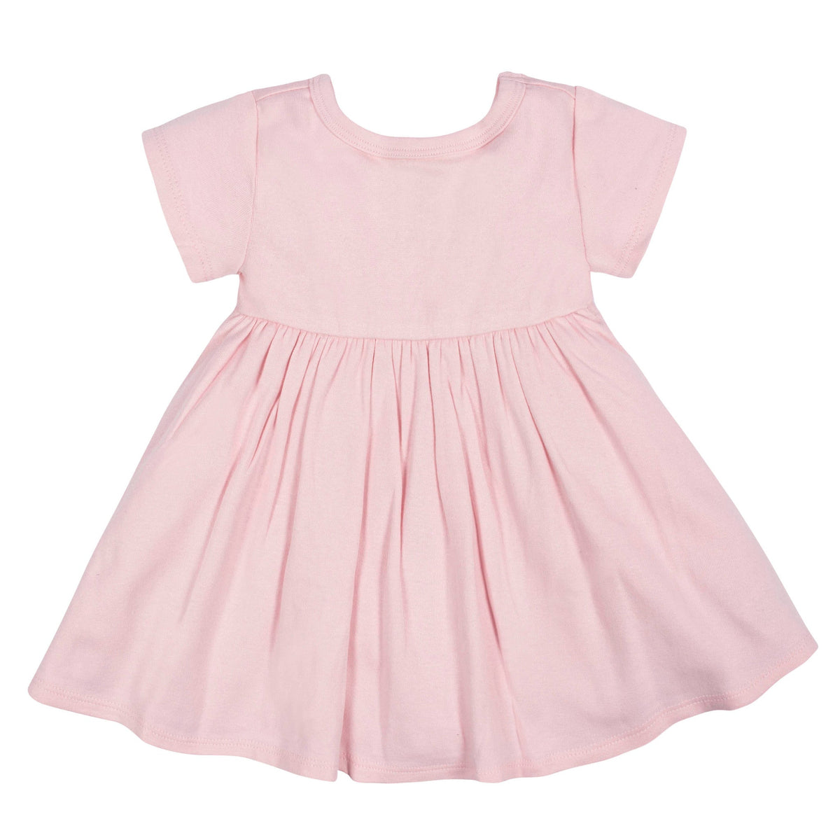 2-Pack Baby Girls Gray Floral Short Sleeve Dresses, additional view 1