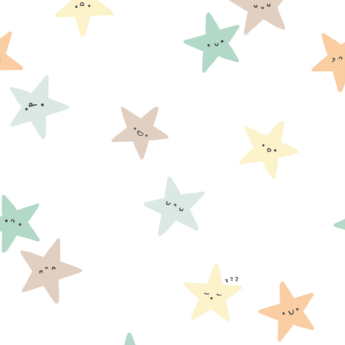 4-Piece Baby Neutral Starry Smiles Set, close-up detail 1