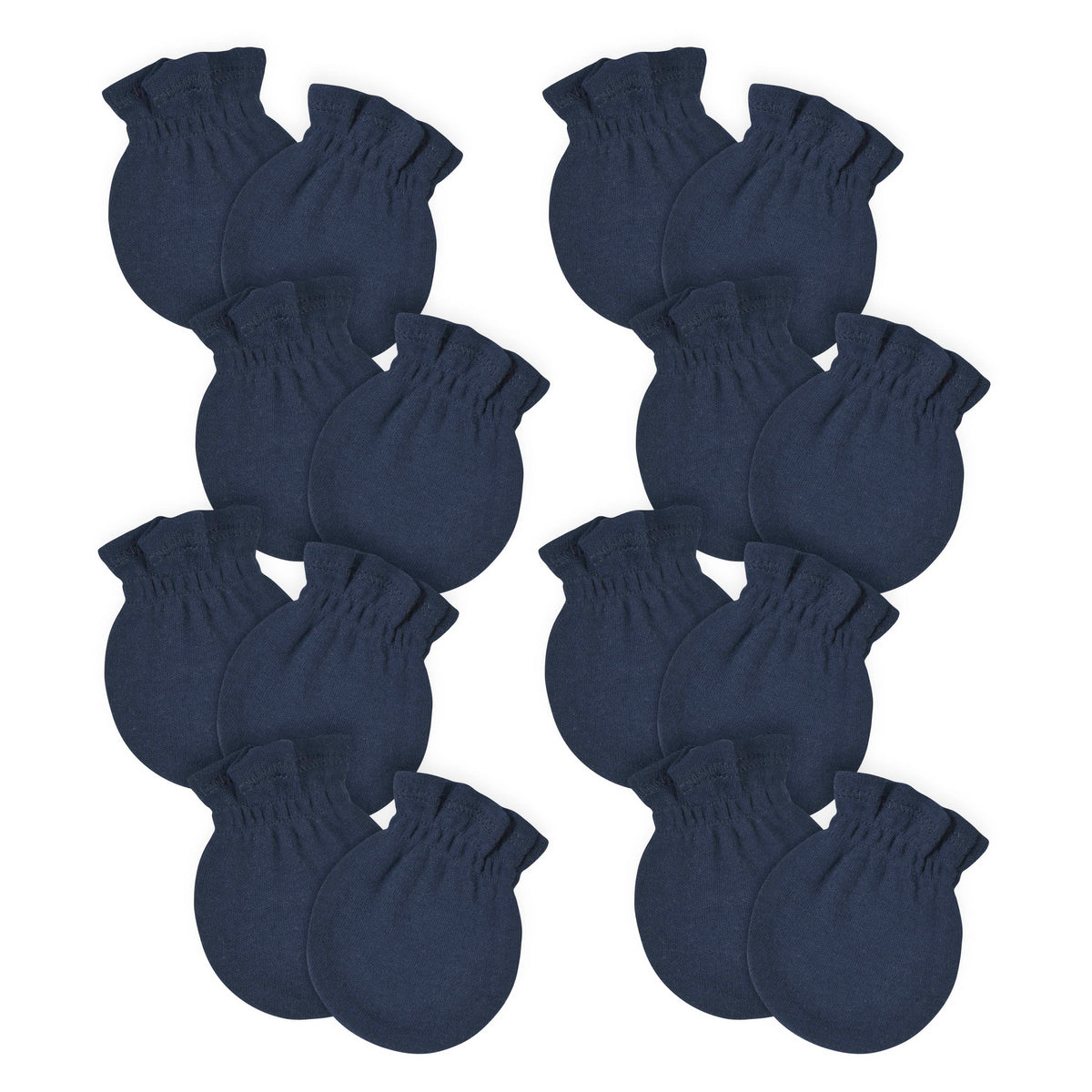 8-Pack Baby Navy No Scratch Mittens