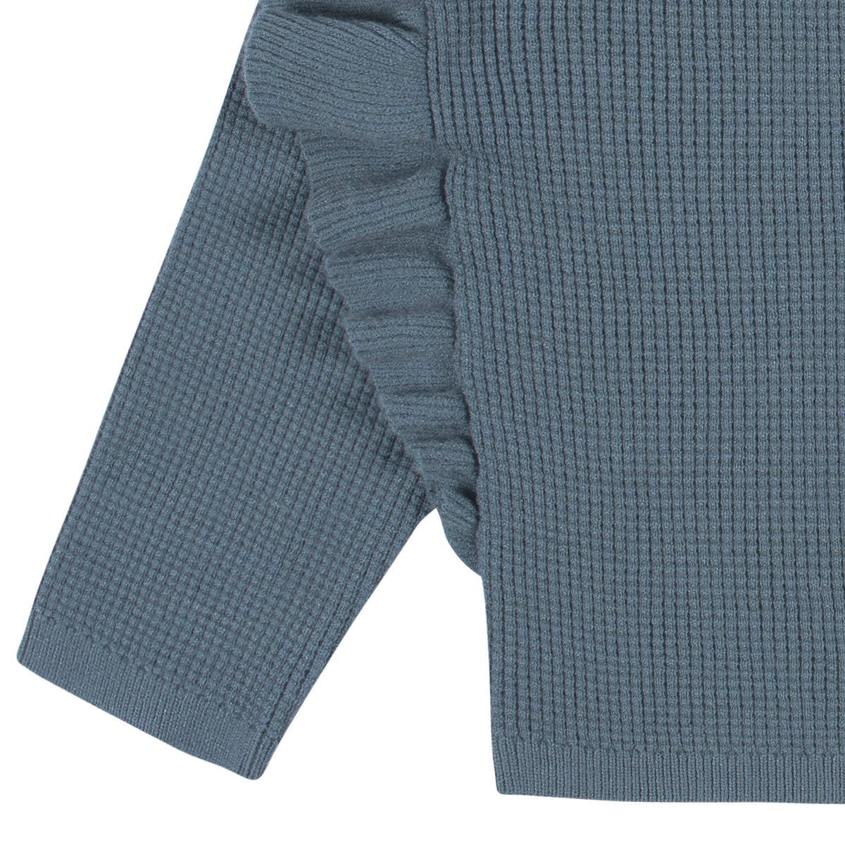 2-Piece Infant and Toddler Girls Teal Sweater Knit Set, view 7