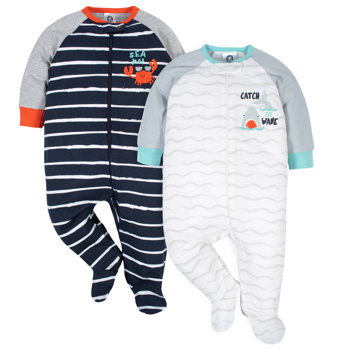 2-Pack Baby Boys Sea Ya and Catch The Wave Sleep 'N Plays
