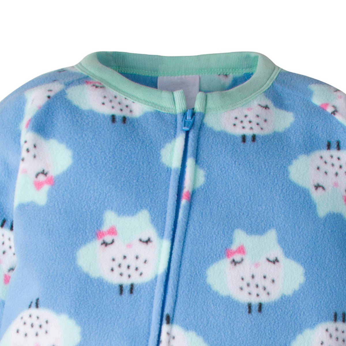 2-Pack Toddler Girls Owl Blanket Sleepers, view 2